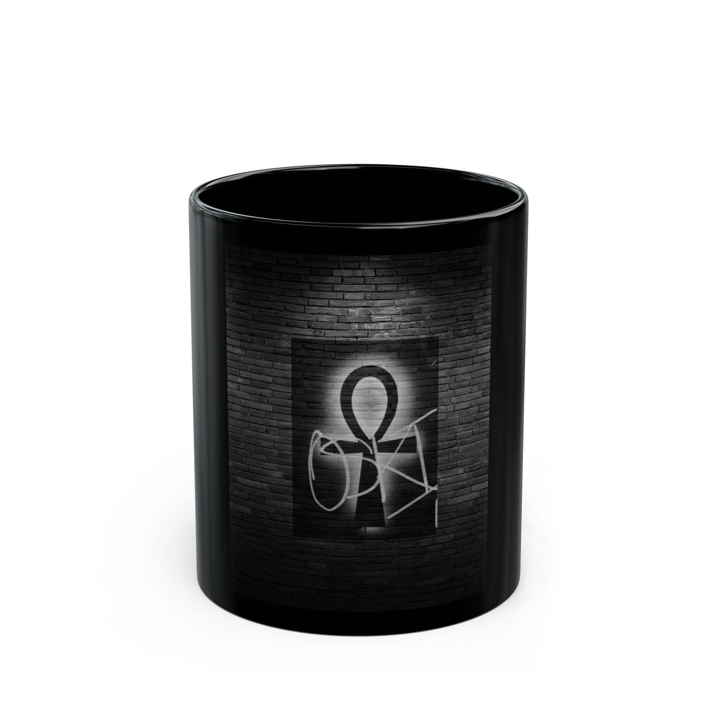 Wake up Mugs: Odinology Black on Black Mug