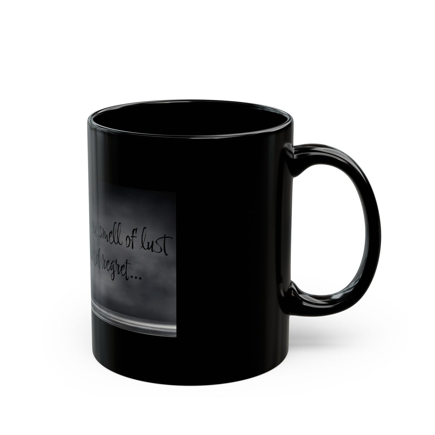 Wake Up Mugs: Odinology Inspirational Quote Mug - "You smell of lust and regret"