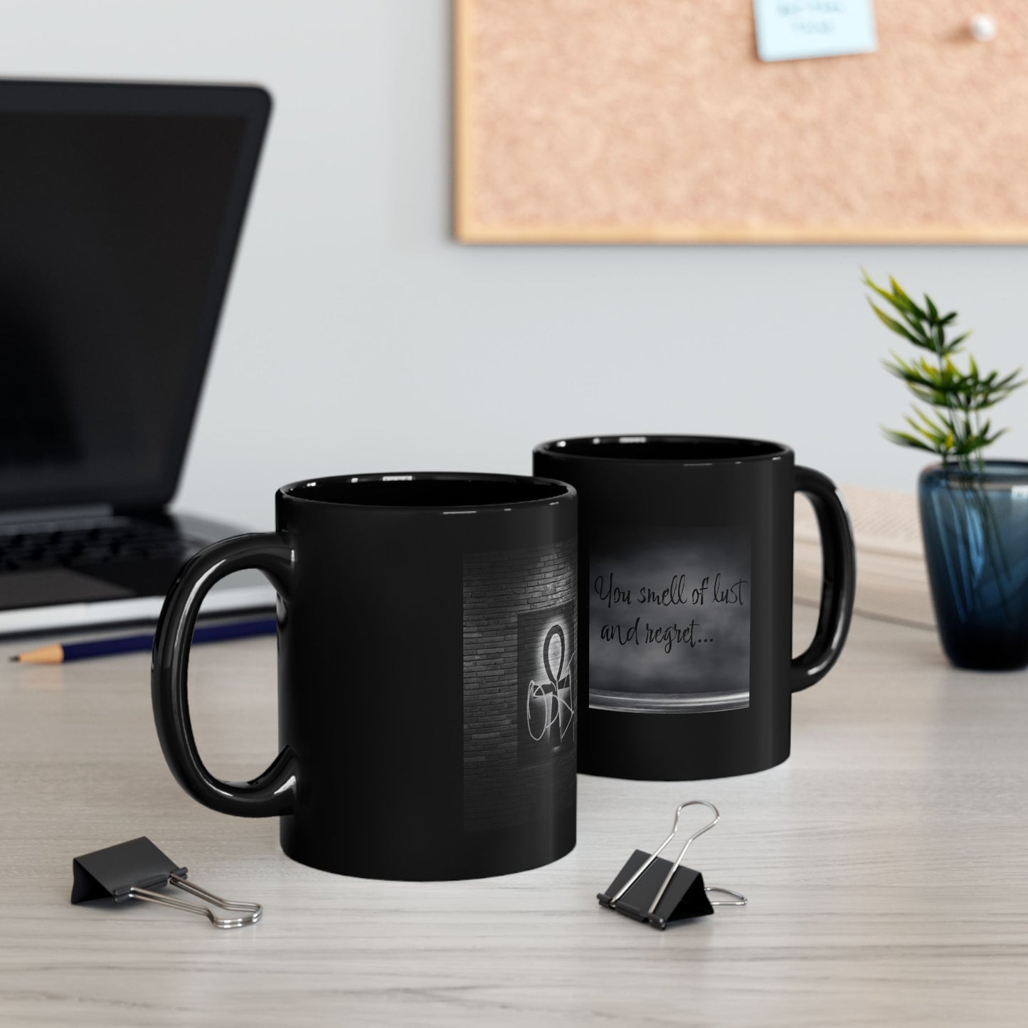Wake Up Mugs: Odinology Inspirational Quote Mug - "You smell of lust and regret"