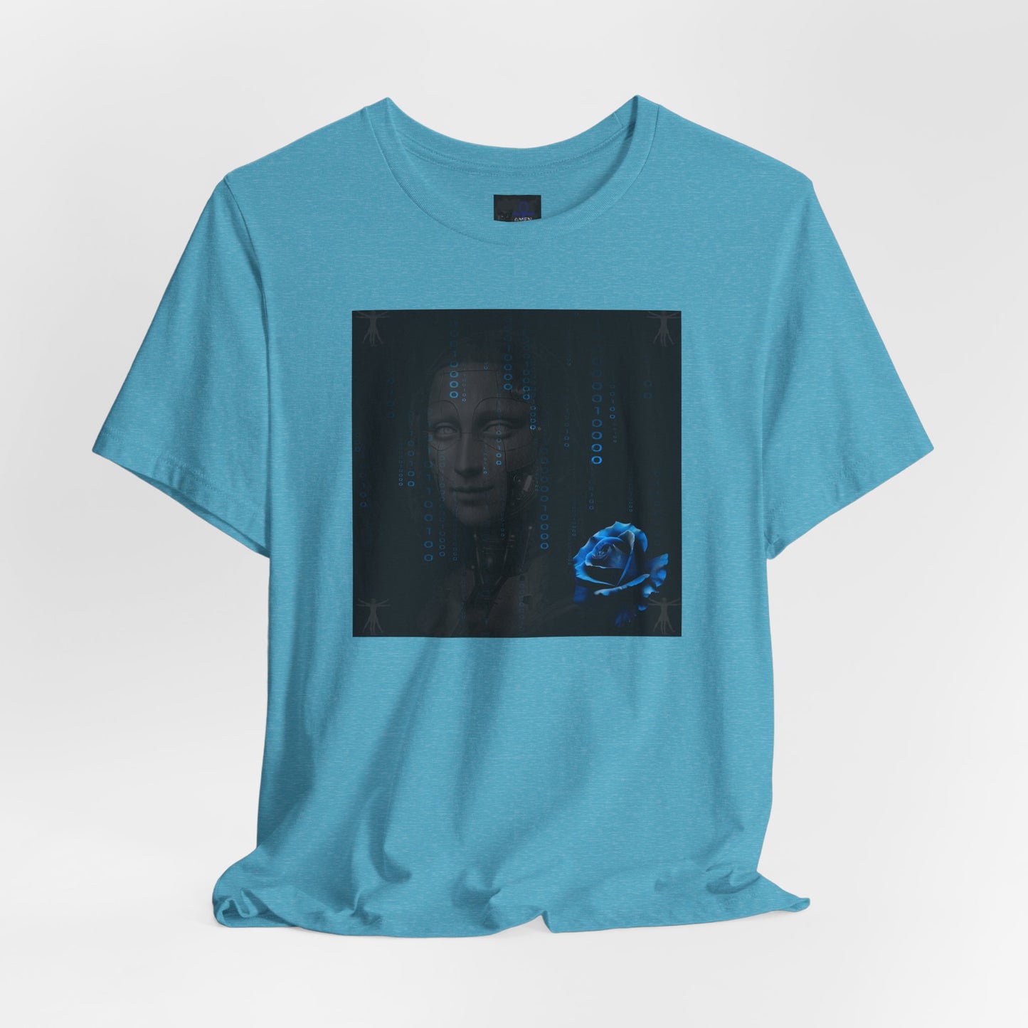 Project X Collection: Mona Lisa Blue Rose Tee - Available in 4 colors