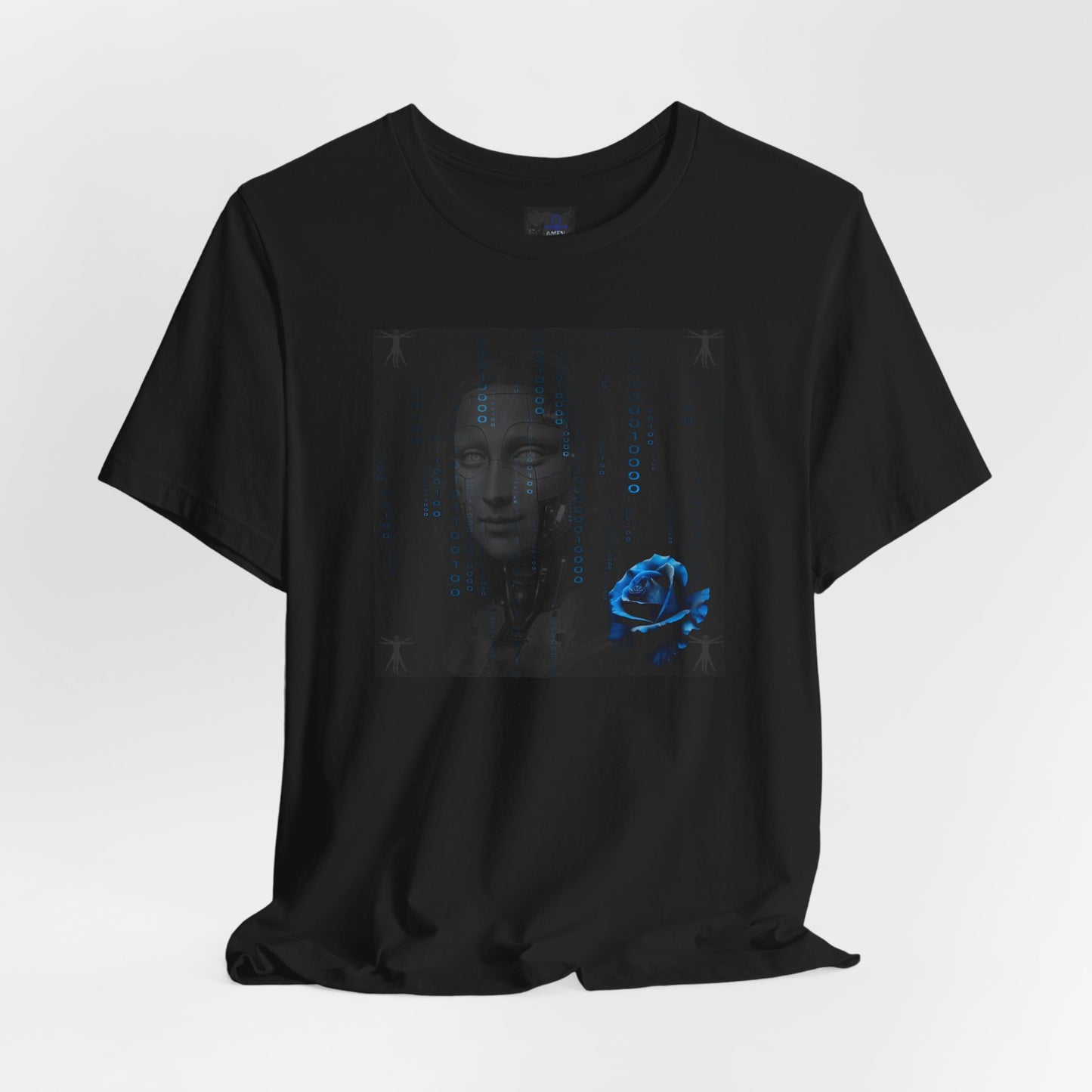 Project X Collection: Mona Lisa Blue Rose Tee - Available in 4 colors