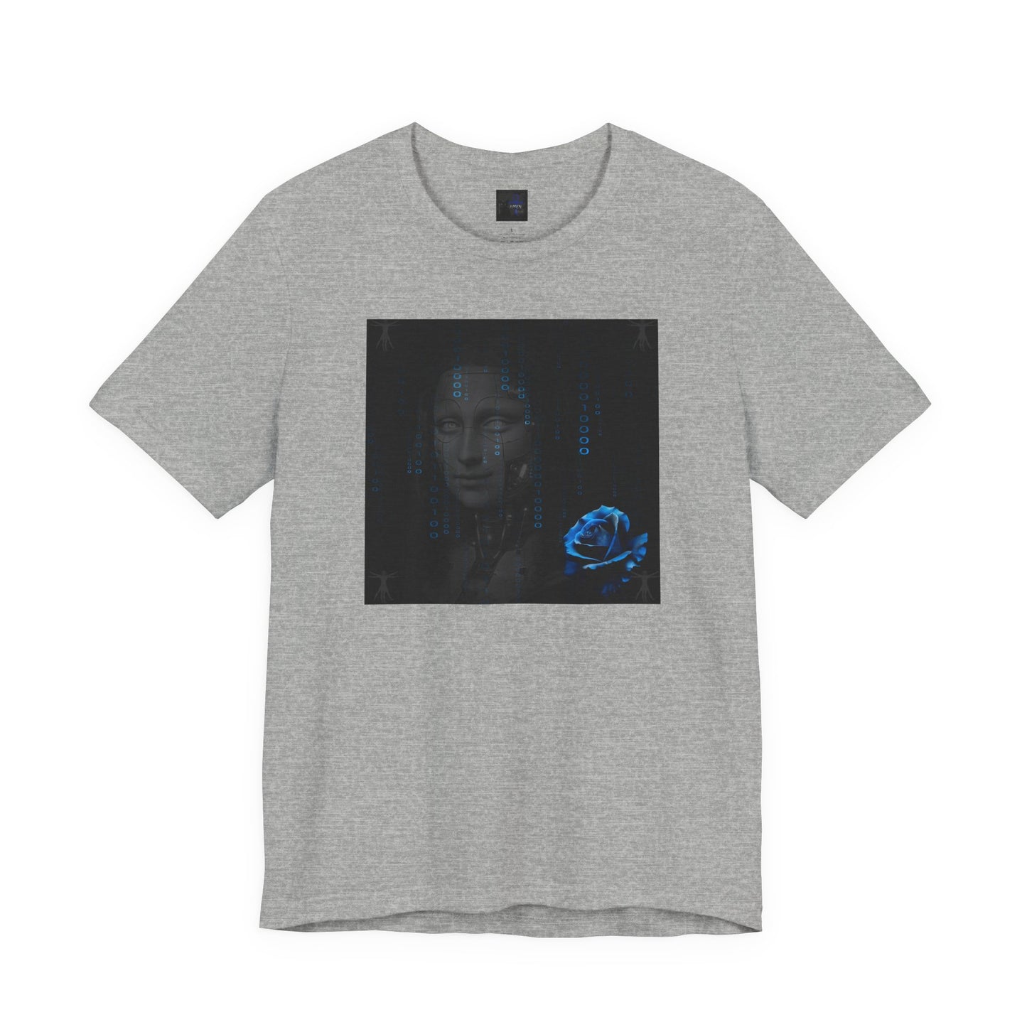 Project X Collection: Mona Lisa Blue Rose Tee - Available in 4 colors