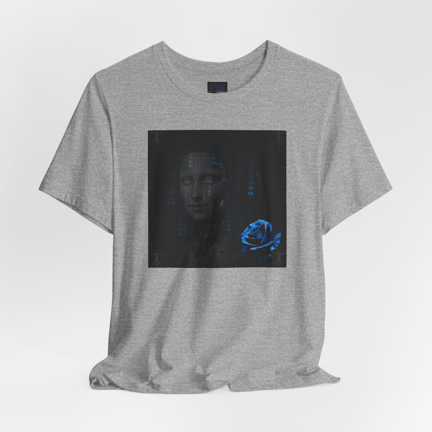 Project X Collection: Mona Lisa Blue Rose Tee - Available in 4 colors