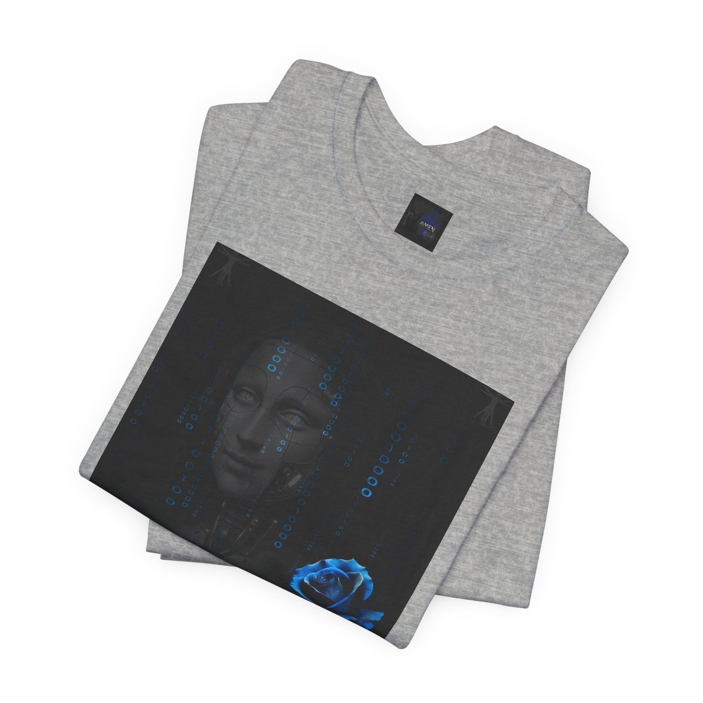 Project X Collection: Mona Lisa Blue Rose Tee - Available in 4 colors